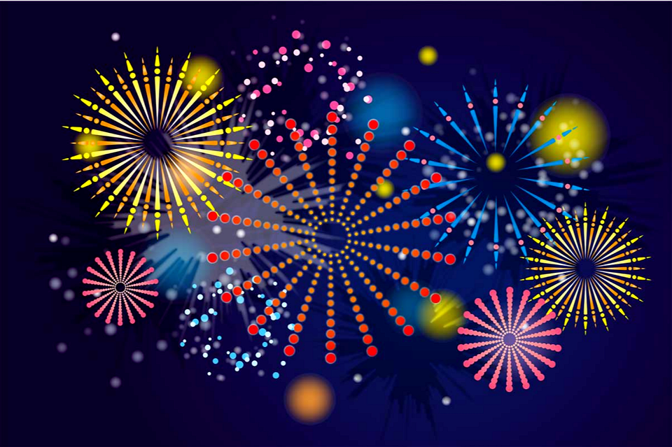 Fireworks background