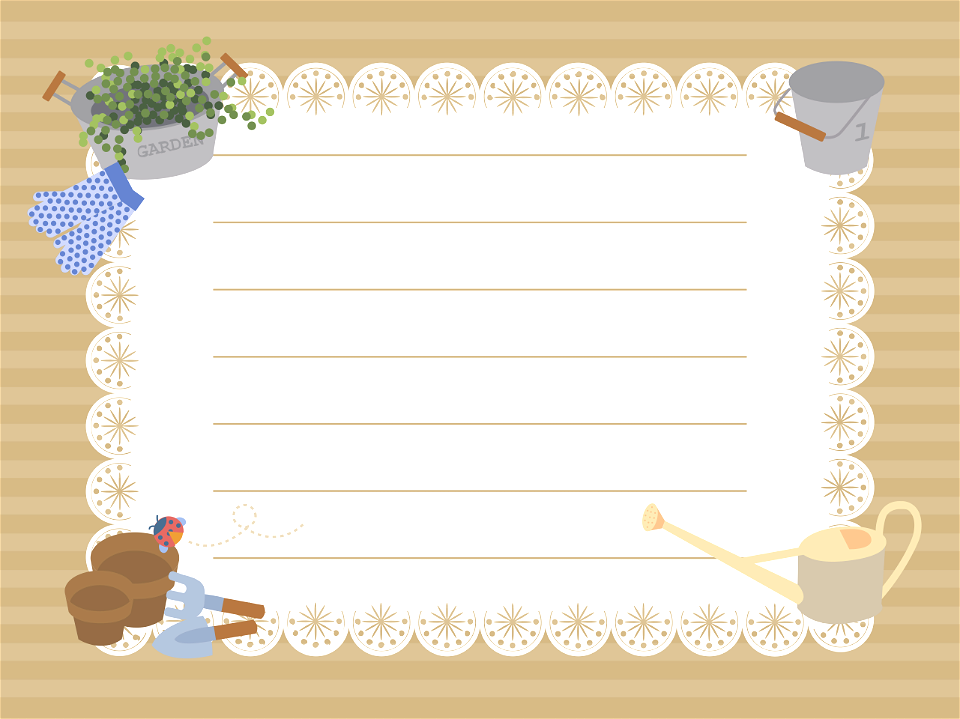 Gardening message card