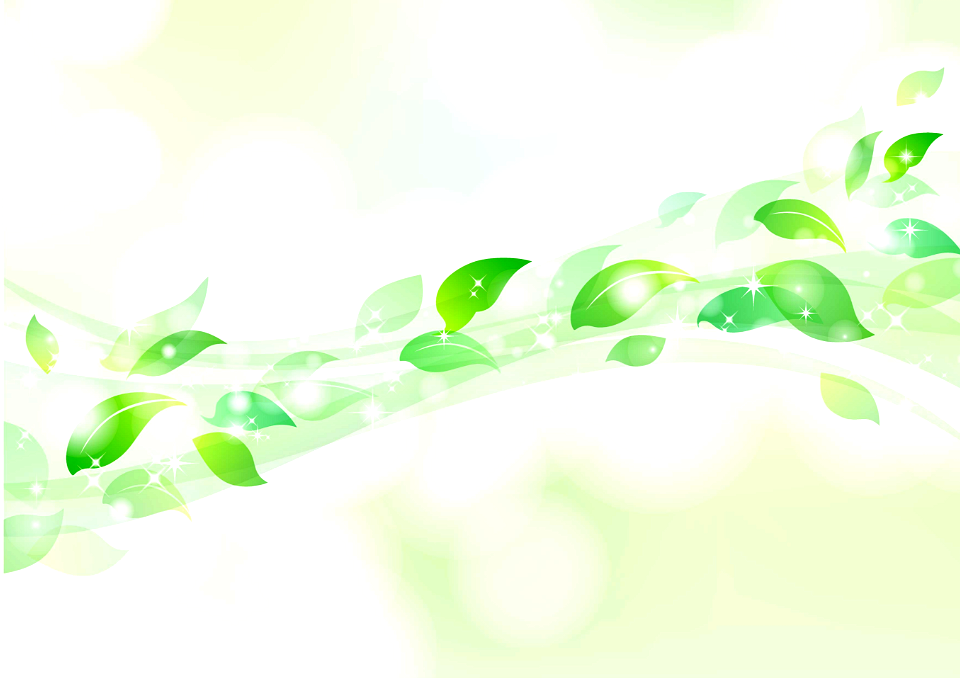 Green leaves wind background