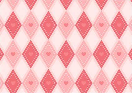 Heart rhombus background