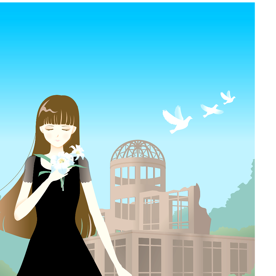 Hiroshima peace memorial girl
