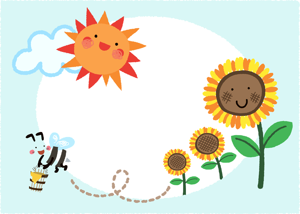 Honey bee sunflower sun