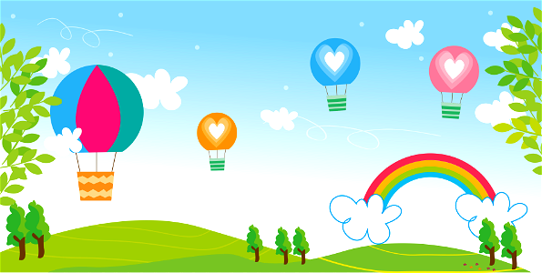 Hot air balloon sky