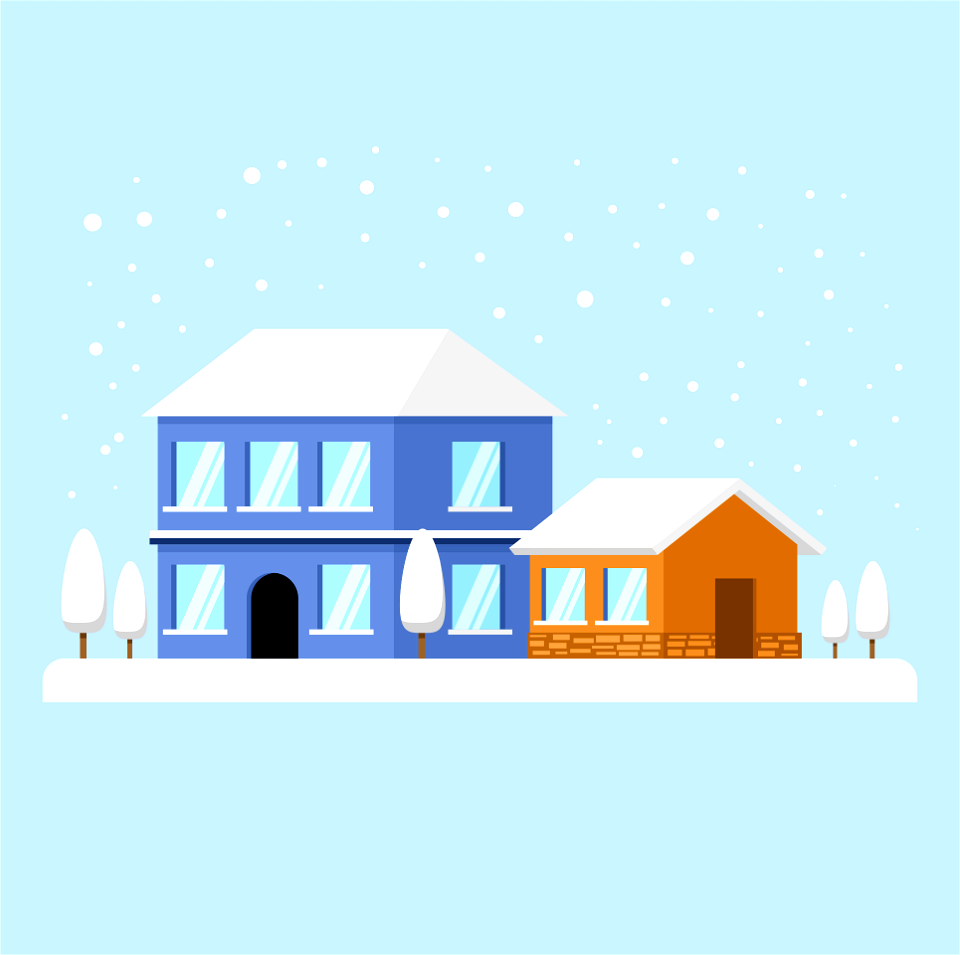 House home snow