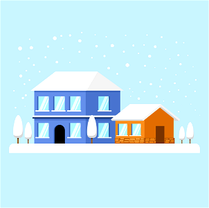 House home snow