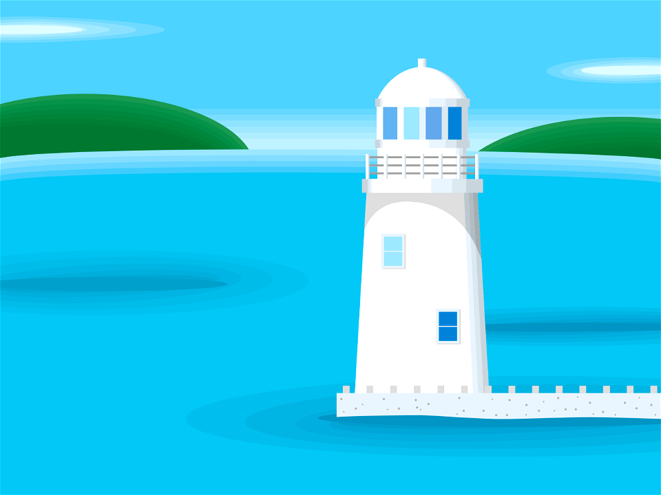 Lighthouse sea