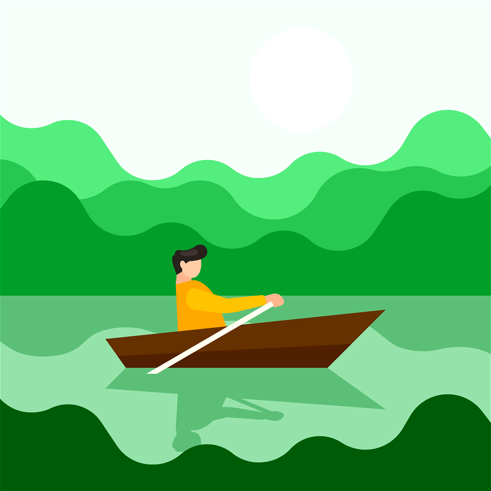 Man in boat