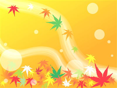 Maple autumn leaves background