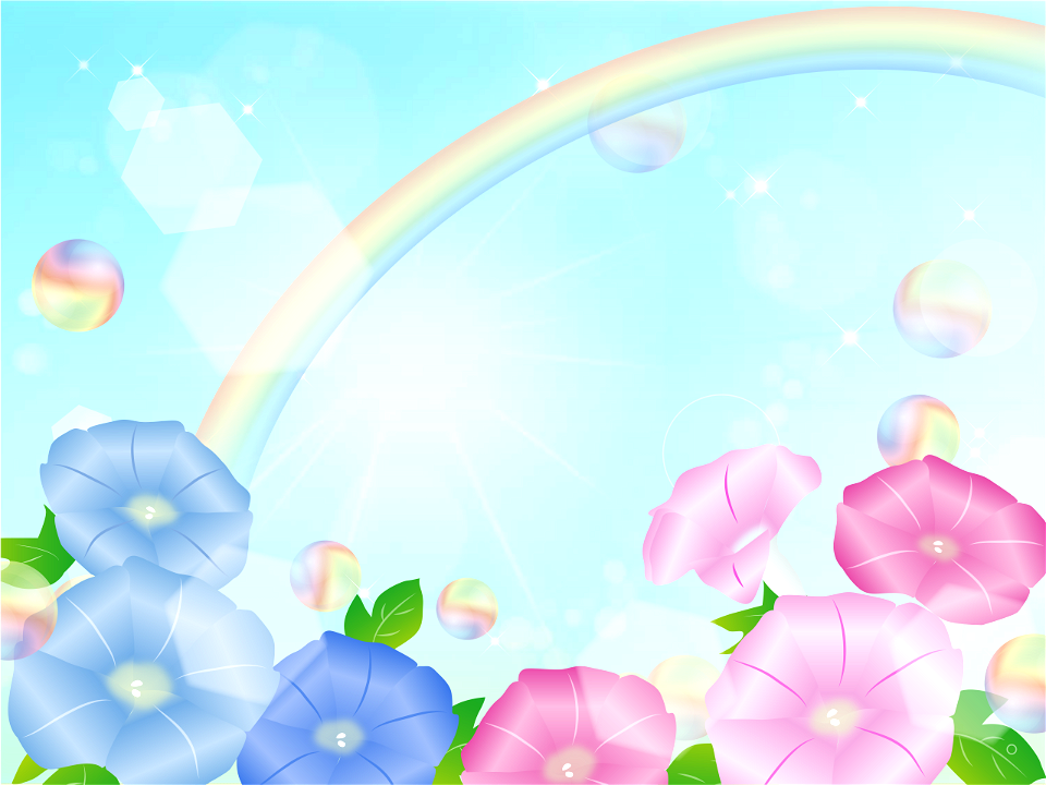 Morning glory rainbow sky