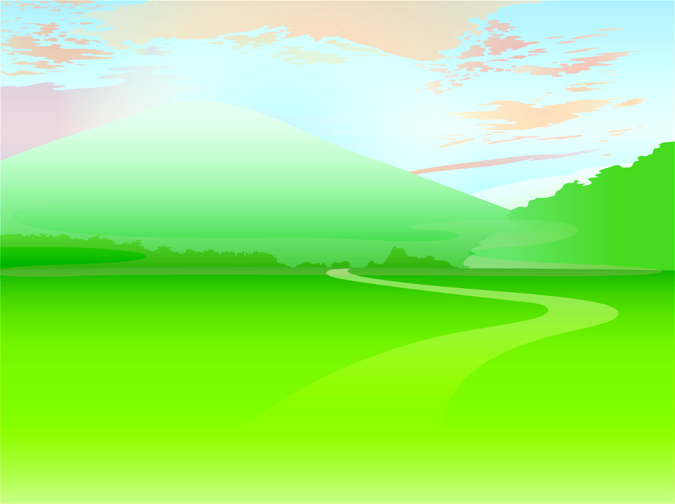 Mountain path landscape
