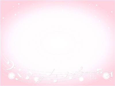 Musical notes pink background