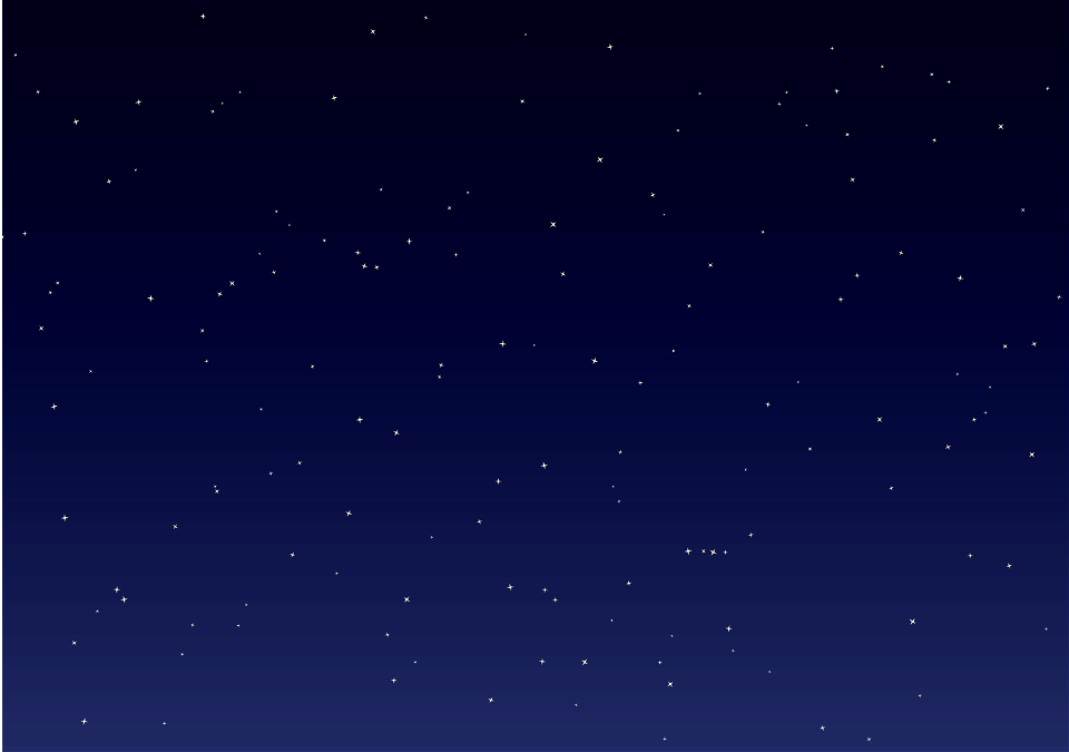 Night sky stars