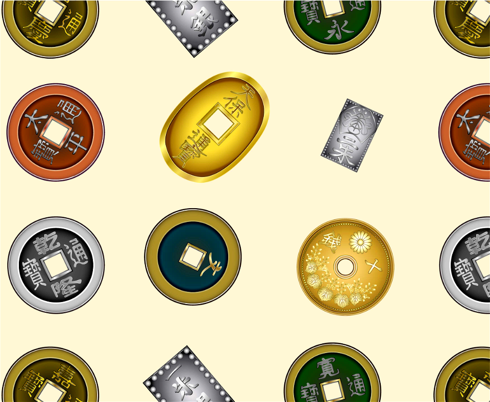 Old coins background