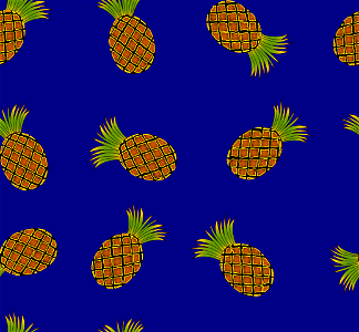 Pineapples fruit background