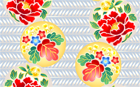 Princess tree peonies japanese background