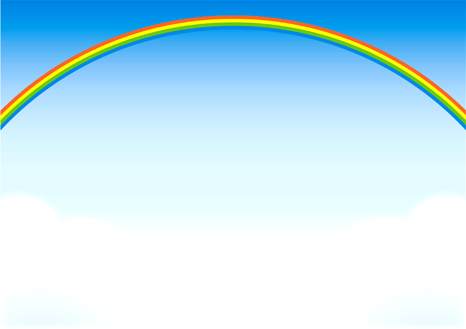 Rainbow in clouds