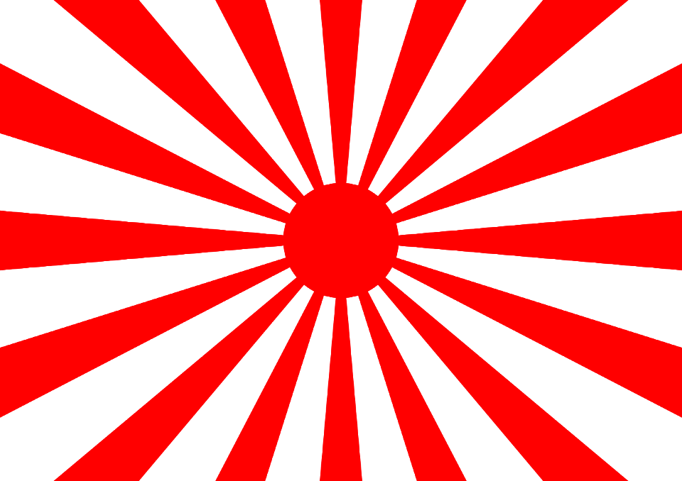 Rising sun flag