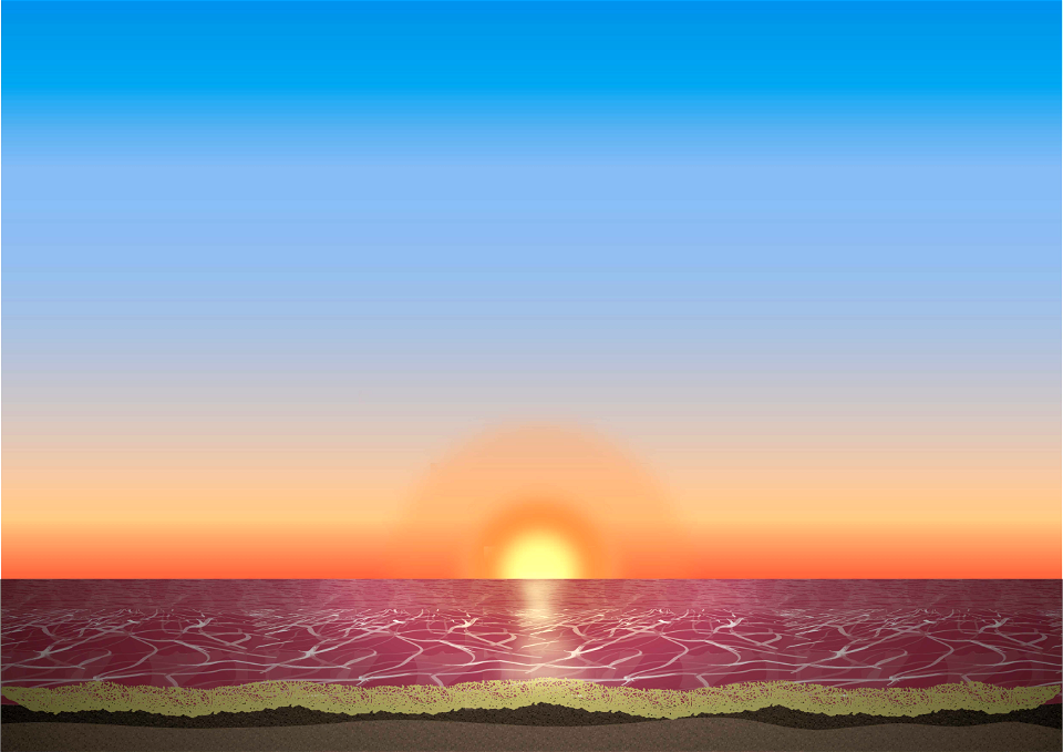 Sea sunset