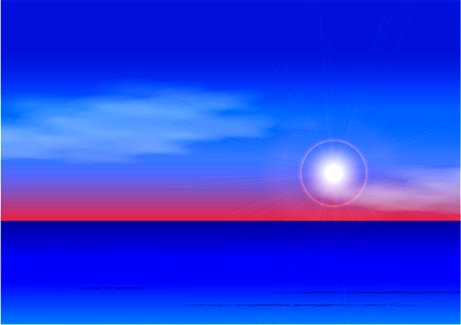 Sea sunset