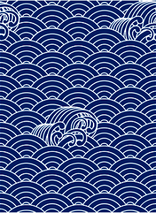 Sea wave pattern