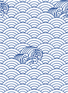 Sea wave pattern