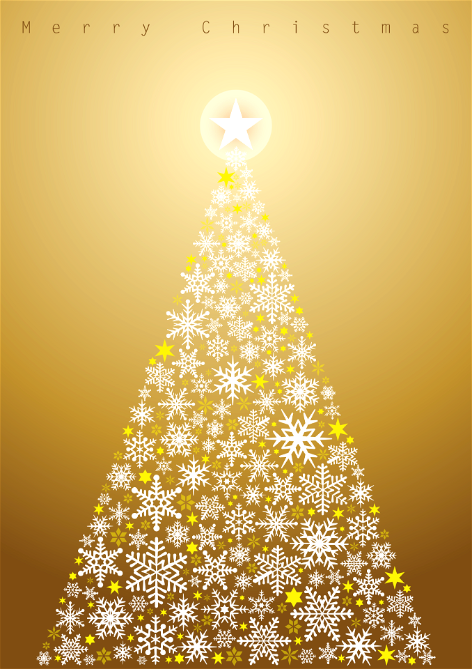 Snowflake christmas tree