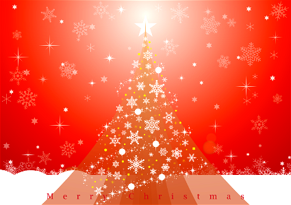Snowflake christmas tree