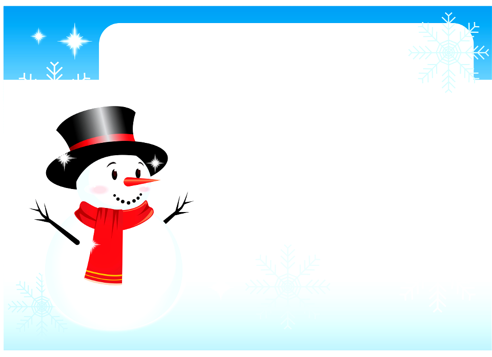 Snowman winter