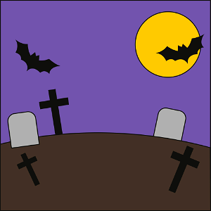 Cemetery bat background