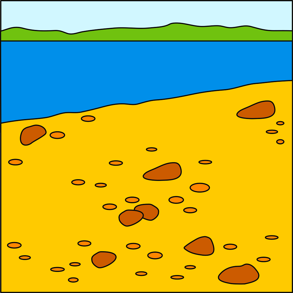 River bank background