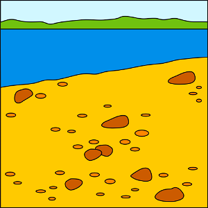 River bank background