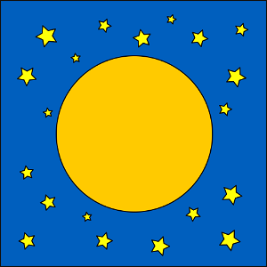 Stars moon background