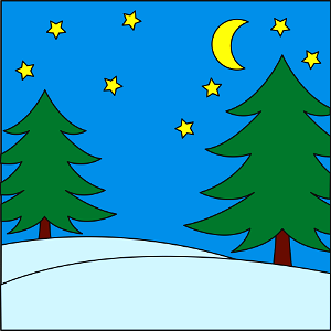 Winter forest background