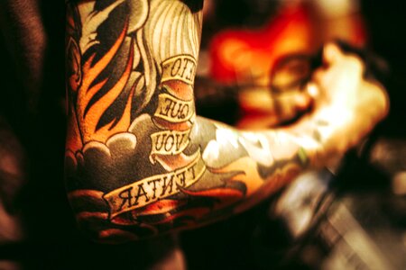 Colorful colors hand