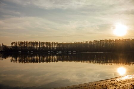Sunshine lake calm