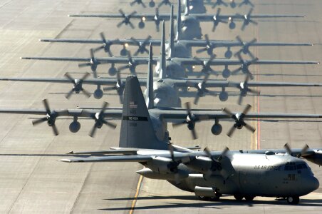 Military planes transport