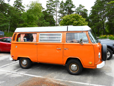 Orange Vintage Van