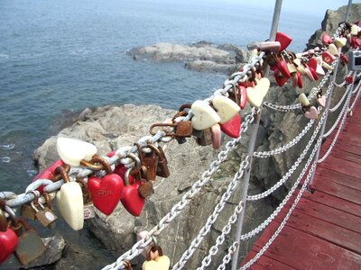 Bridge ocean rocks