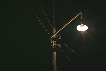 Dark electricity evening