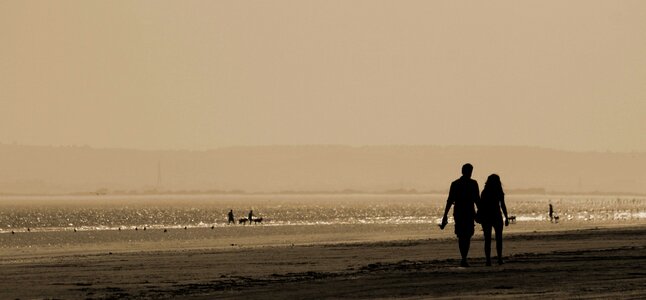 Backlight bay beach photo