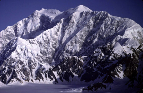 Mount Logan from the southeast in Yukon Territory, Canada