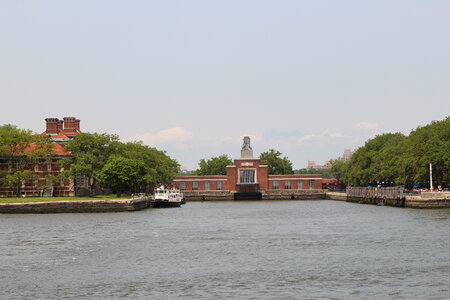 Ellis Island in New York harbor photo