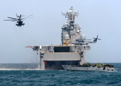 Activity hums around the San Diego-based amphibious assault ship photo
