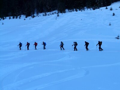 Backcountry skiiing winter hike hike photo