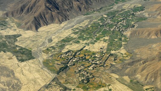 Landscape aerial view agriculture