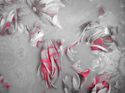 Washing dyeing fabric