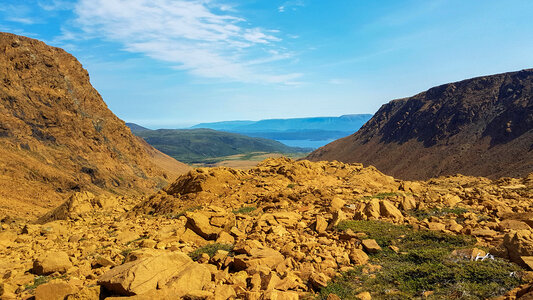 Tablelands rocky landscape and mountains photo