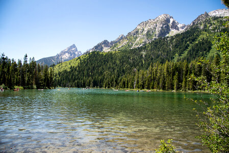 Many people canoeing on the Lake
