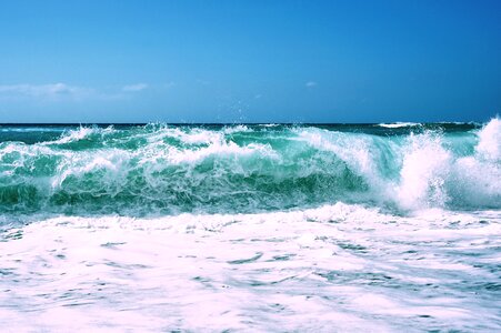 Beach sea water photo