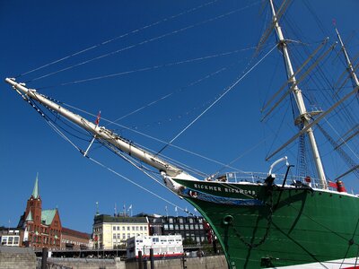 Hamburg port sailing vessel photo